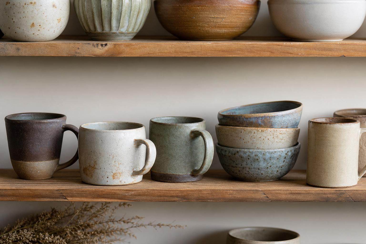 Handmade ceramic ware from the atelier
